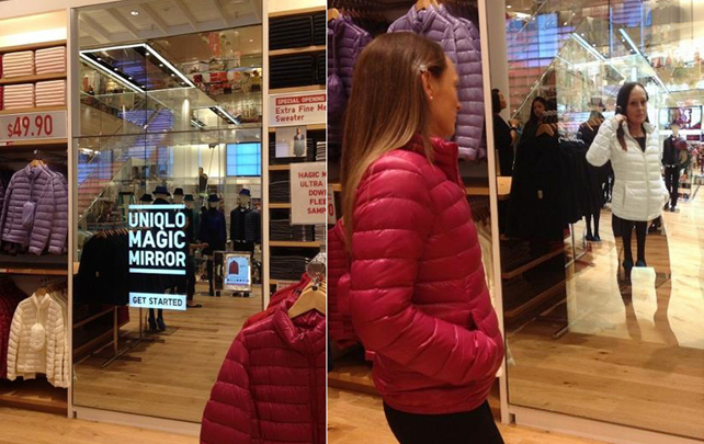 Uniqlo Magic Mirror