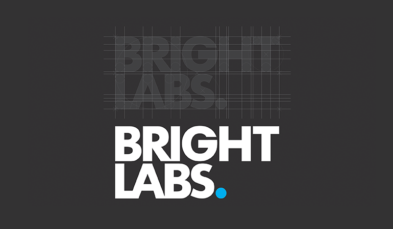 Bright Labs Logo on grid