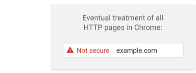 Not Secure Message in Google Chrome