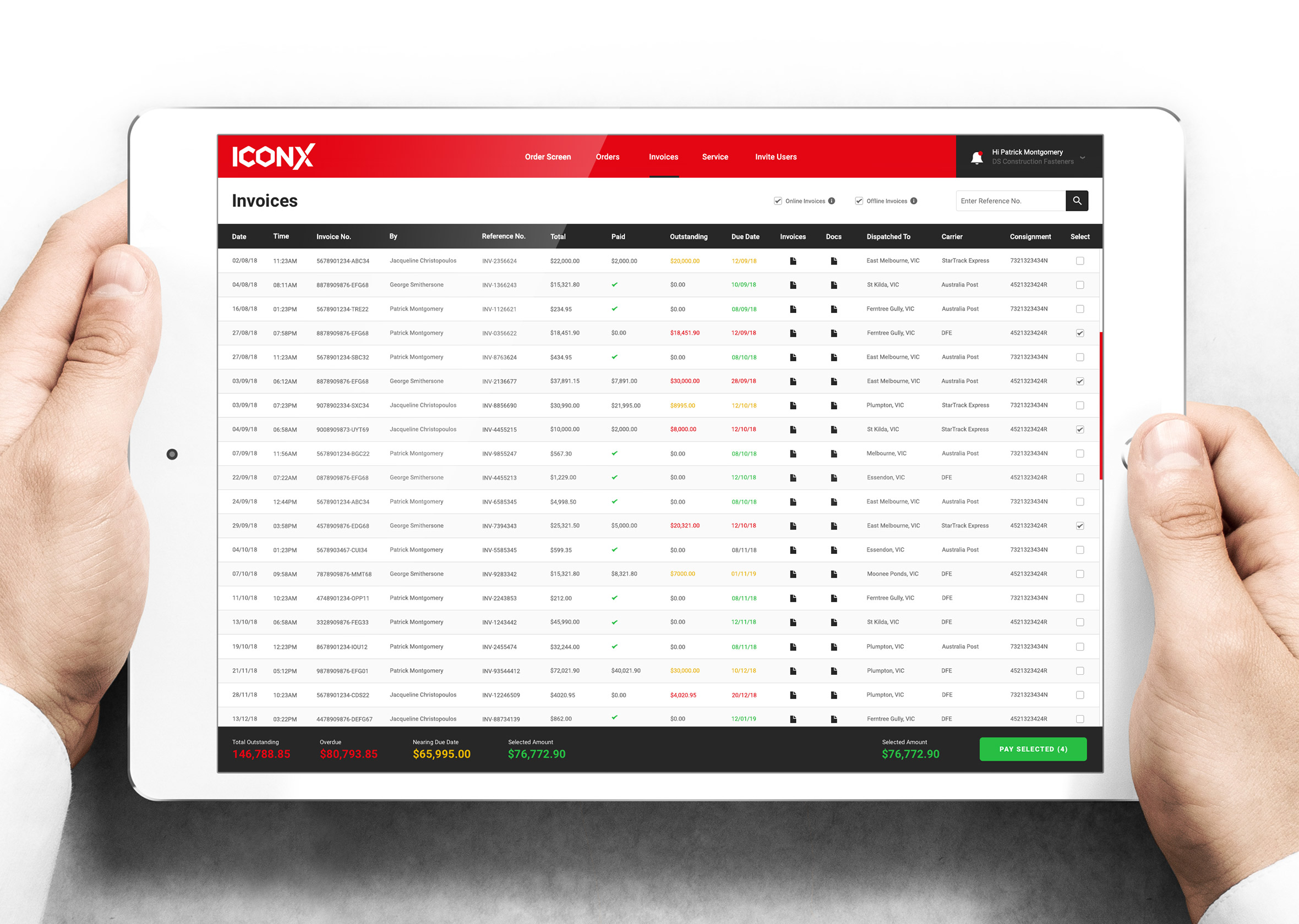 13 Iccons Tablet Invoices