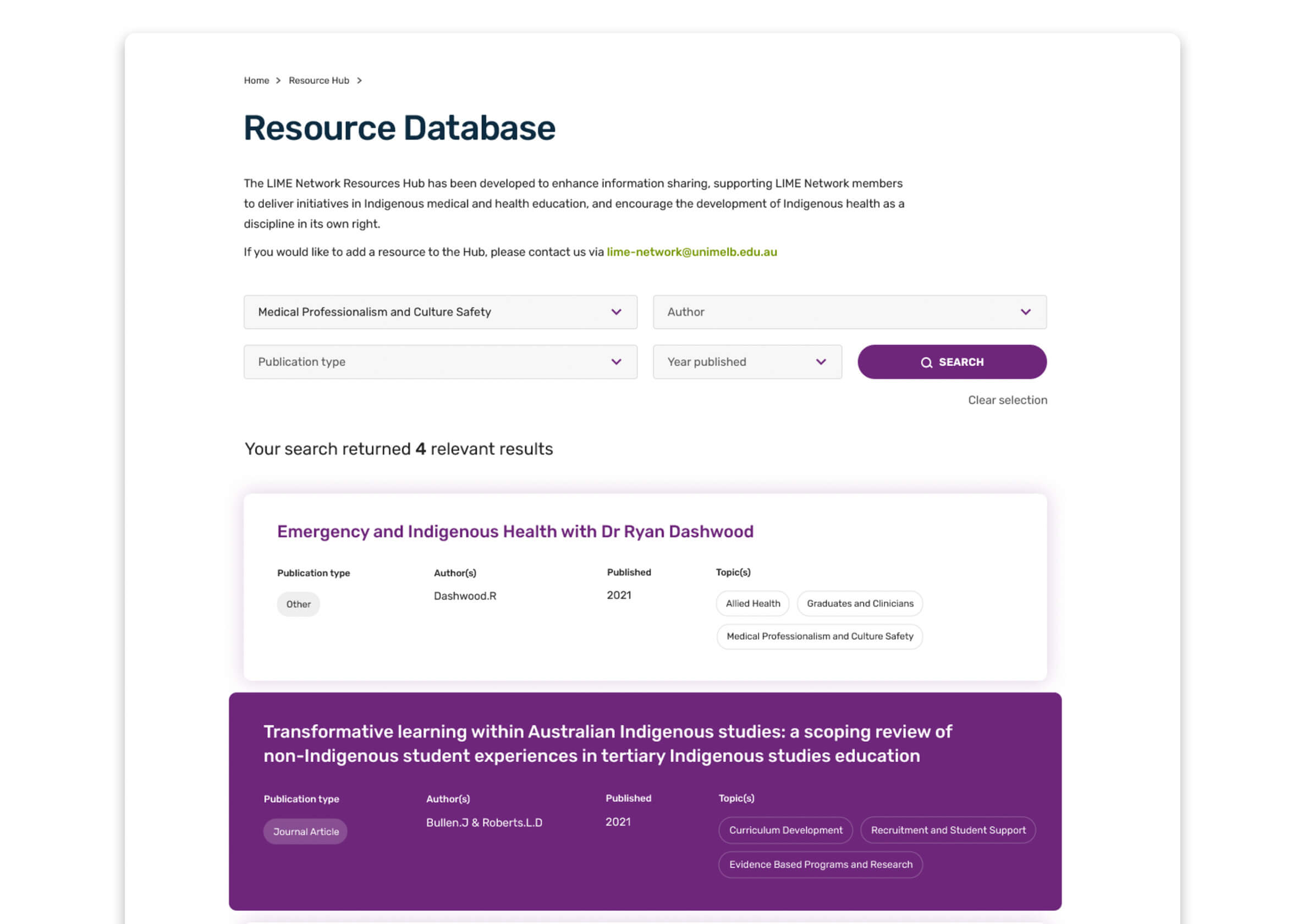 5. Resource Database